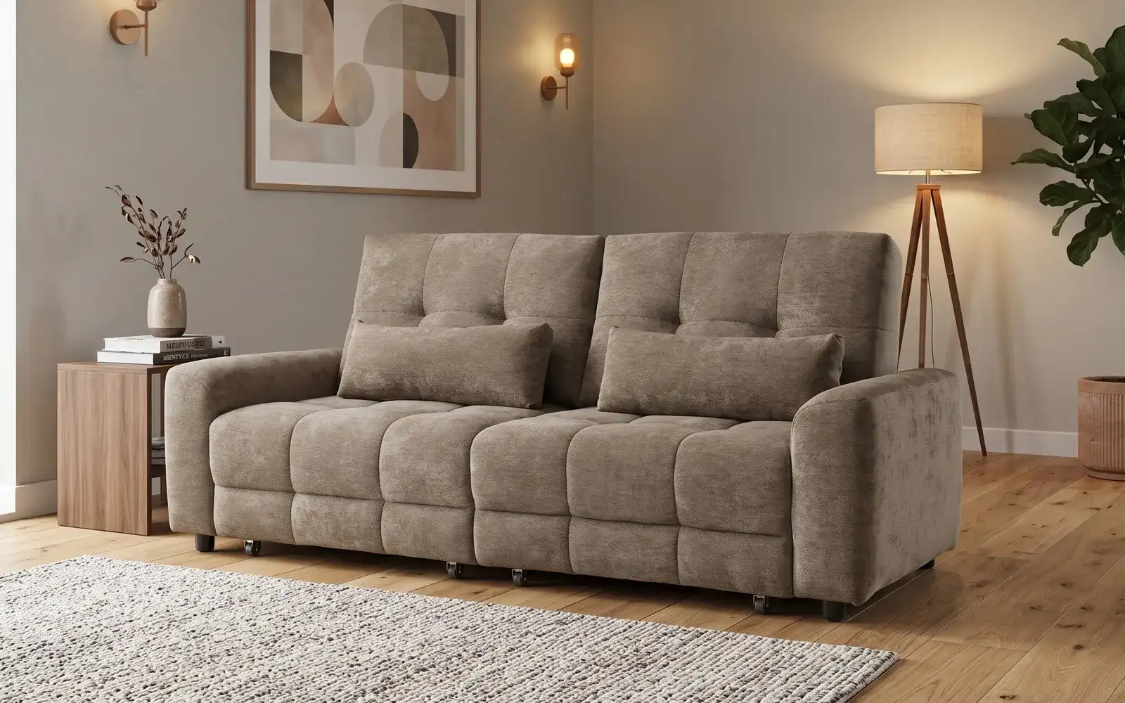 Royaloak Brooklyn American Fabric Slider Sofa Bed