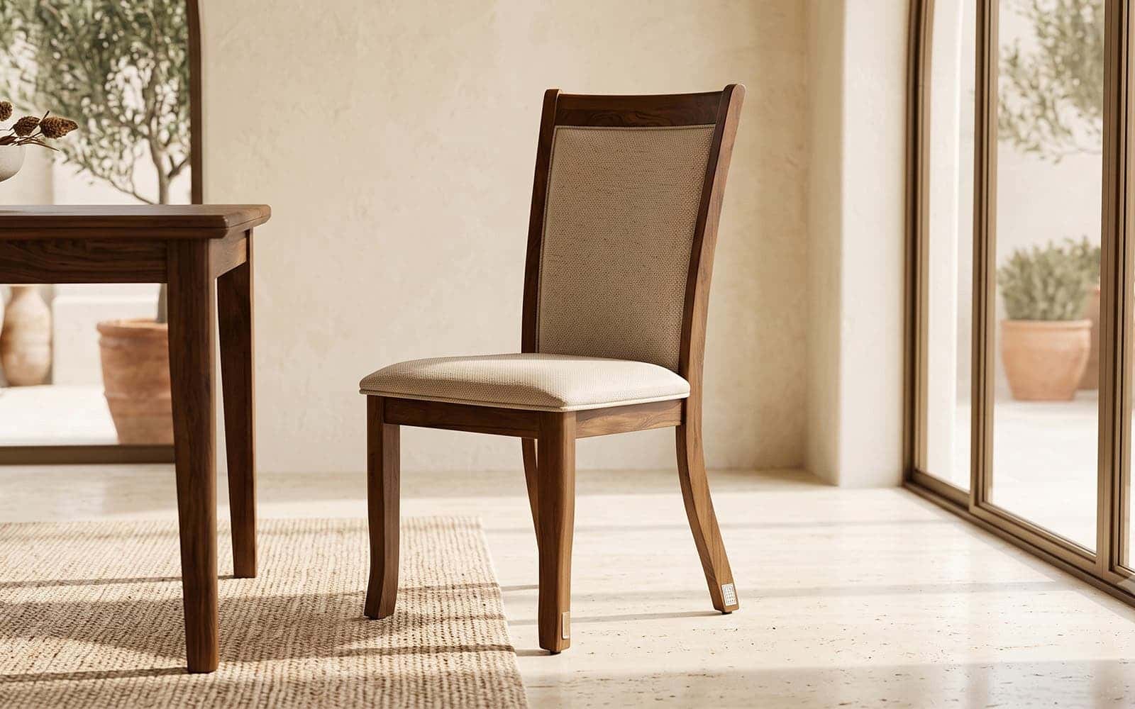 Royaloak Garnet Teak Wood Dining Chair 