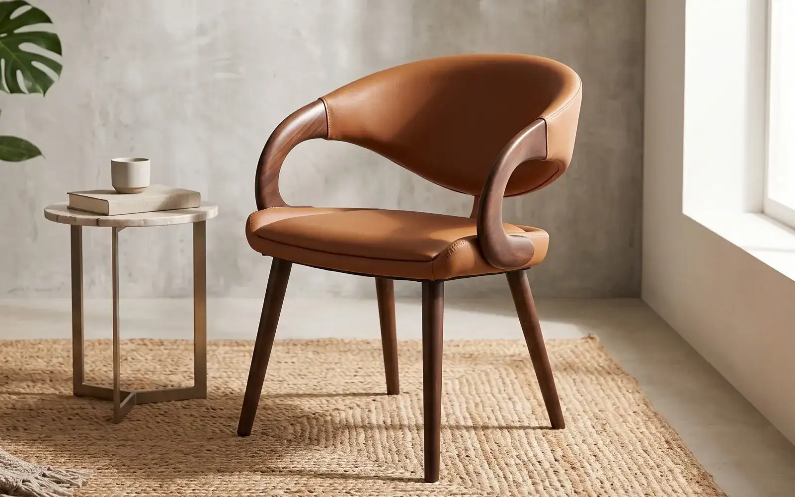 Casa Imperial Leatherette Upholstered Dining Chair 