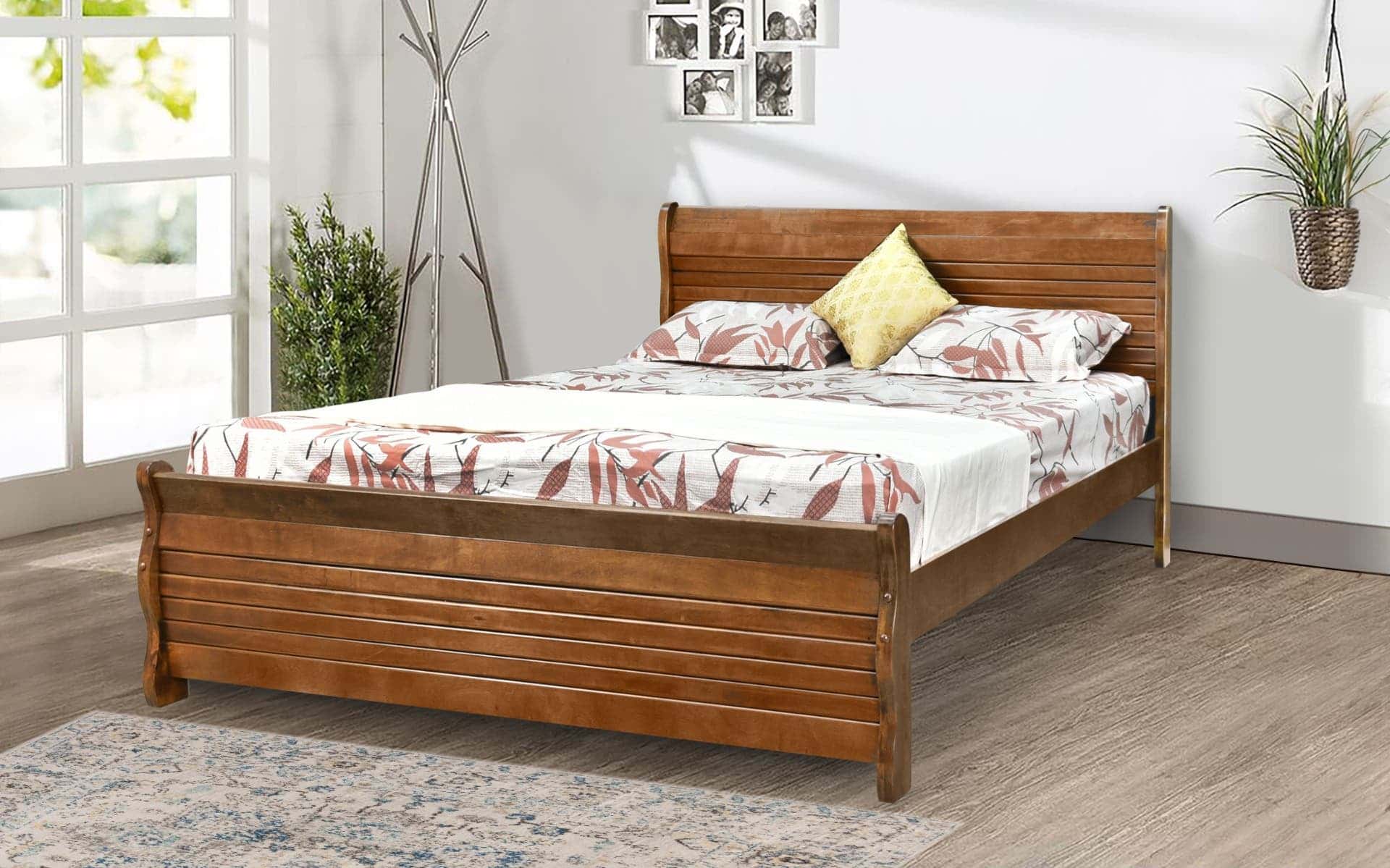 Royaloak New York American Wooden King Bed