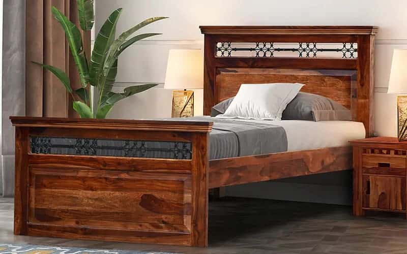 Buy Royaloak Hilton Wooden Single Bed online