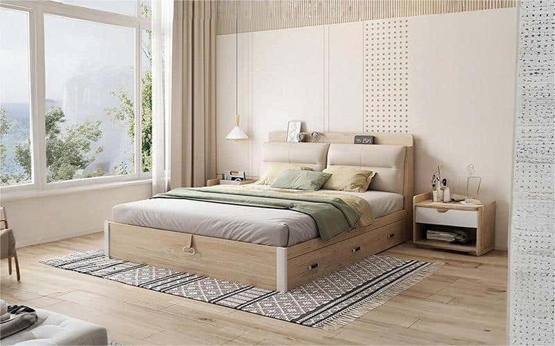 Royaloak Roger Queen Size Bed with Storage