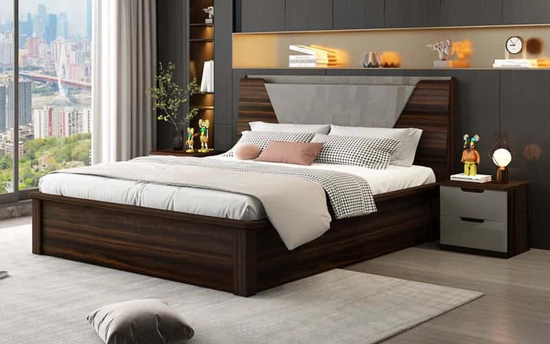 Buy Royaloak Alpha Queen Bed with Hydraulic Storage online
