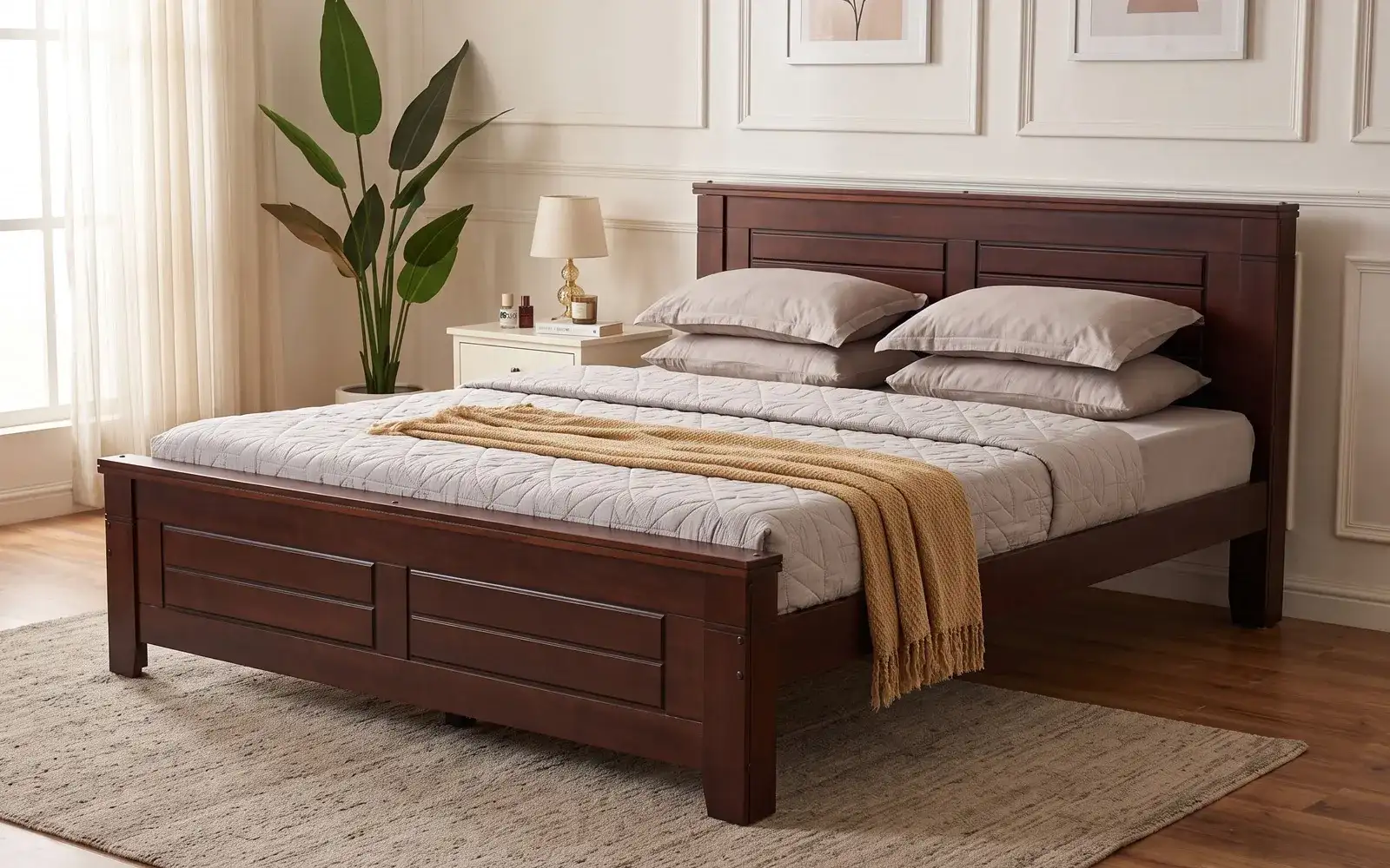 Royaloak Ipoh Malaysian Solid Wood King Bed