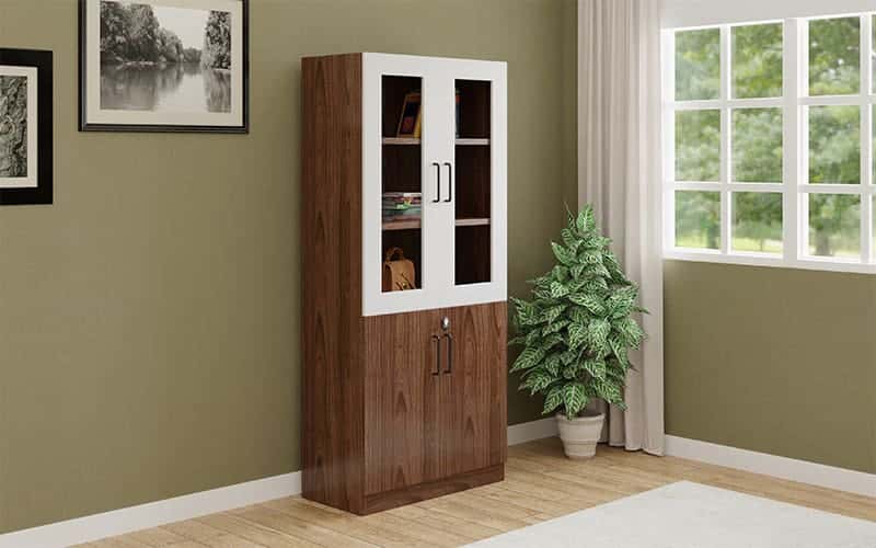 Buy Royaloak Naples Italian High Glossy Bookshelf 2DR online