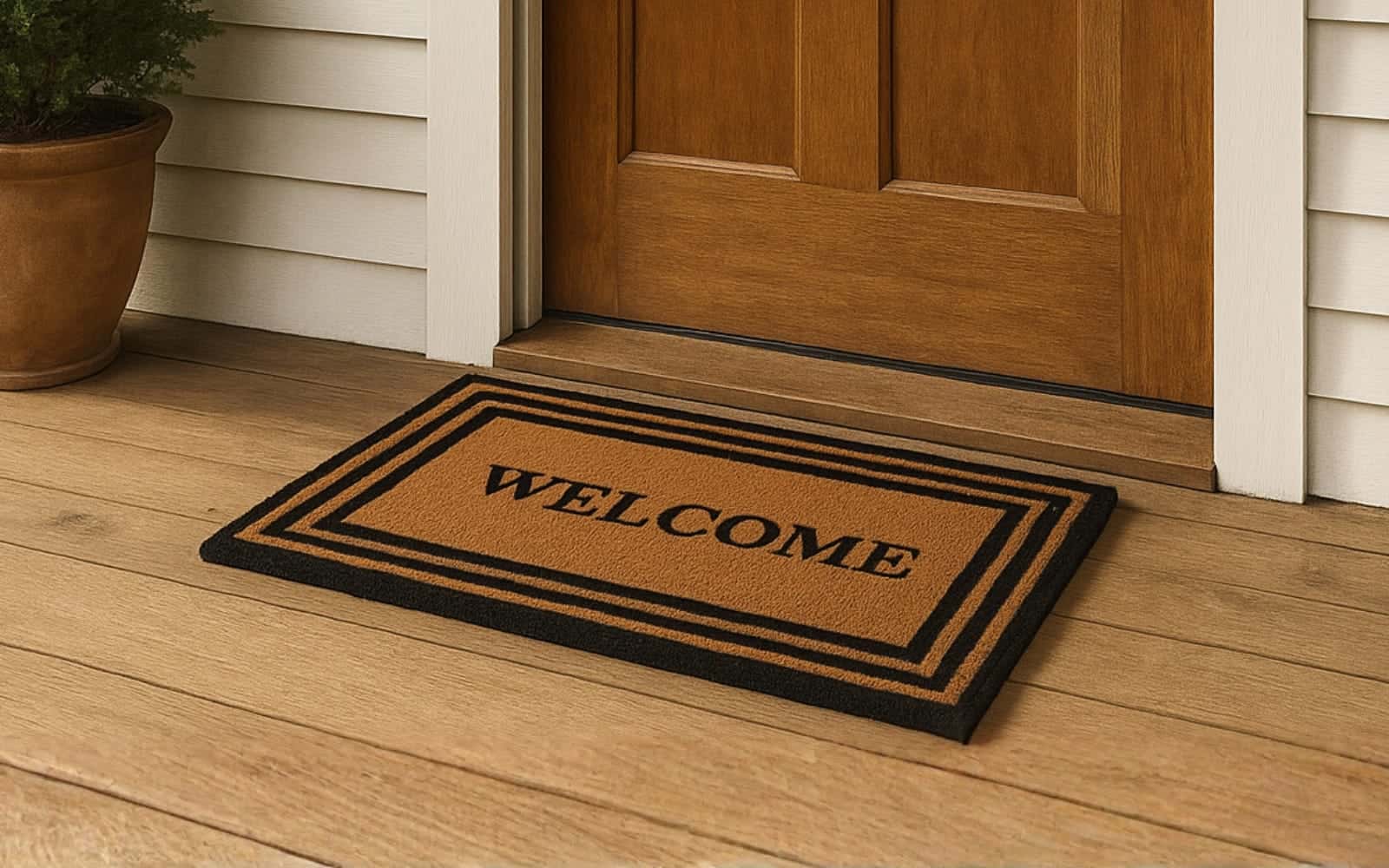 Royaloak Natural Coir Door Mat- Welcome