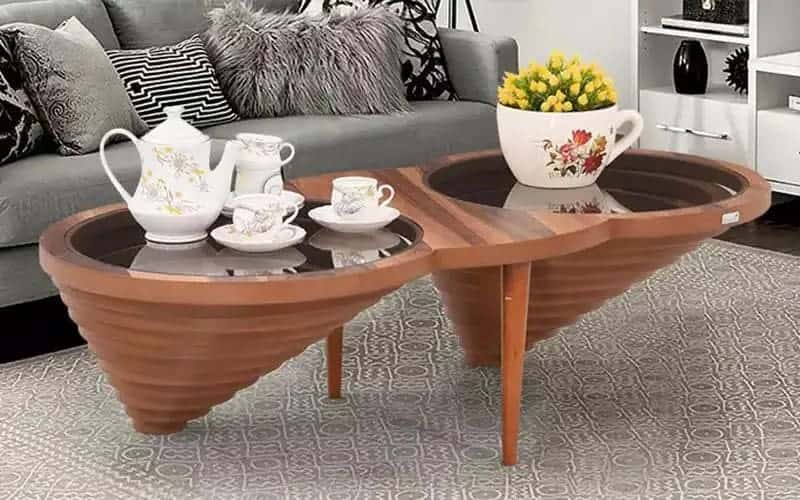 Buy Royaloak Rome Italian Glass Center Table online