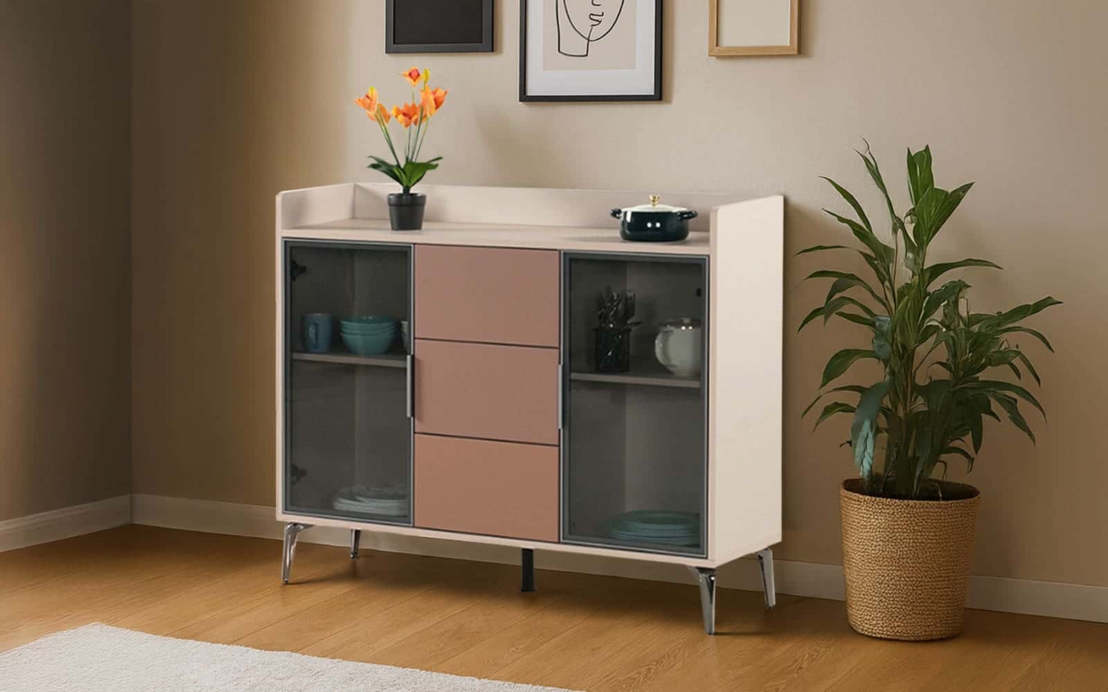 Royaloak Lisbon 3 Door Sideboard