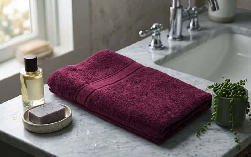 Royaloak Super Soft Cotton Bath Towel Burgundy