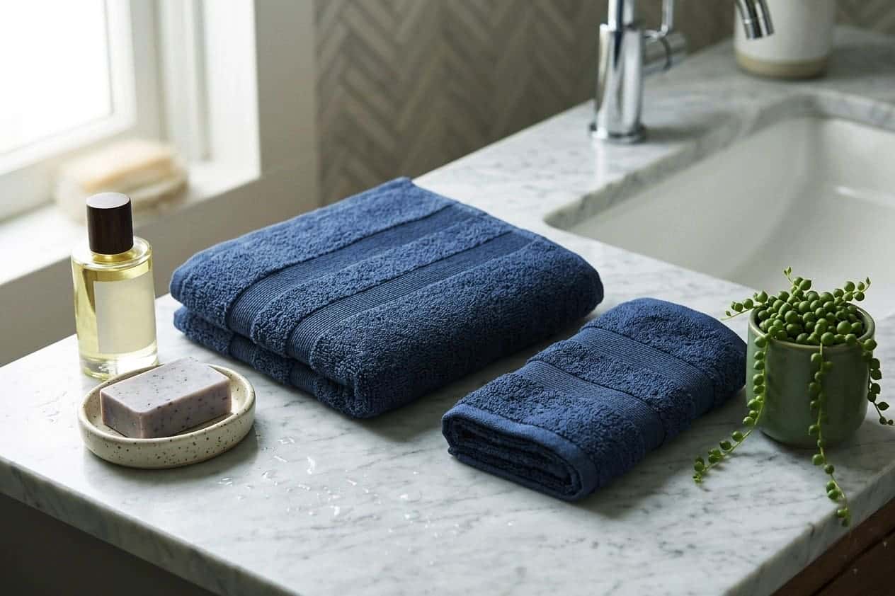 Royaloak Egyptian Cotton Hand Towel Set of 2 - Azure