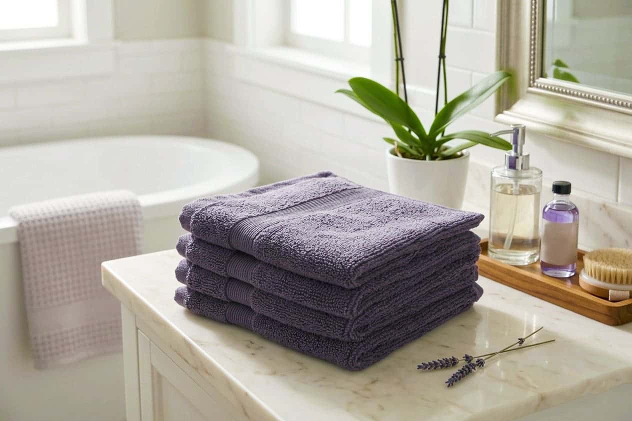 Royaloak Egyptian Cotton Face  Towel Set of 4 - Steel Grey