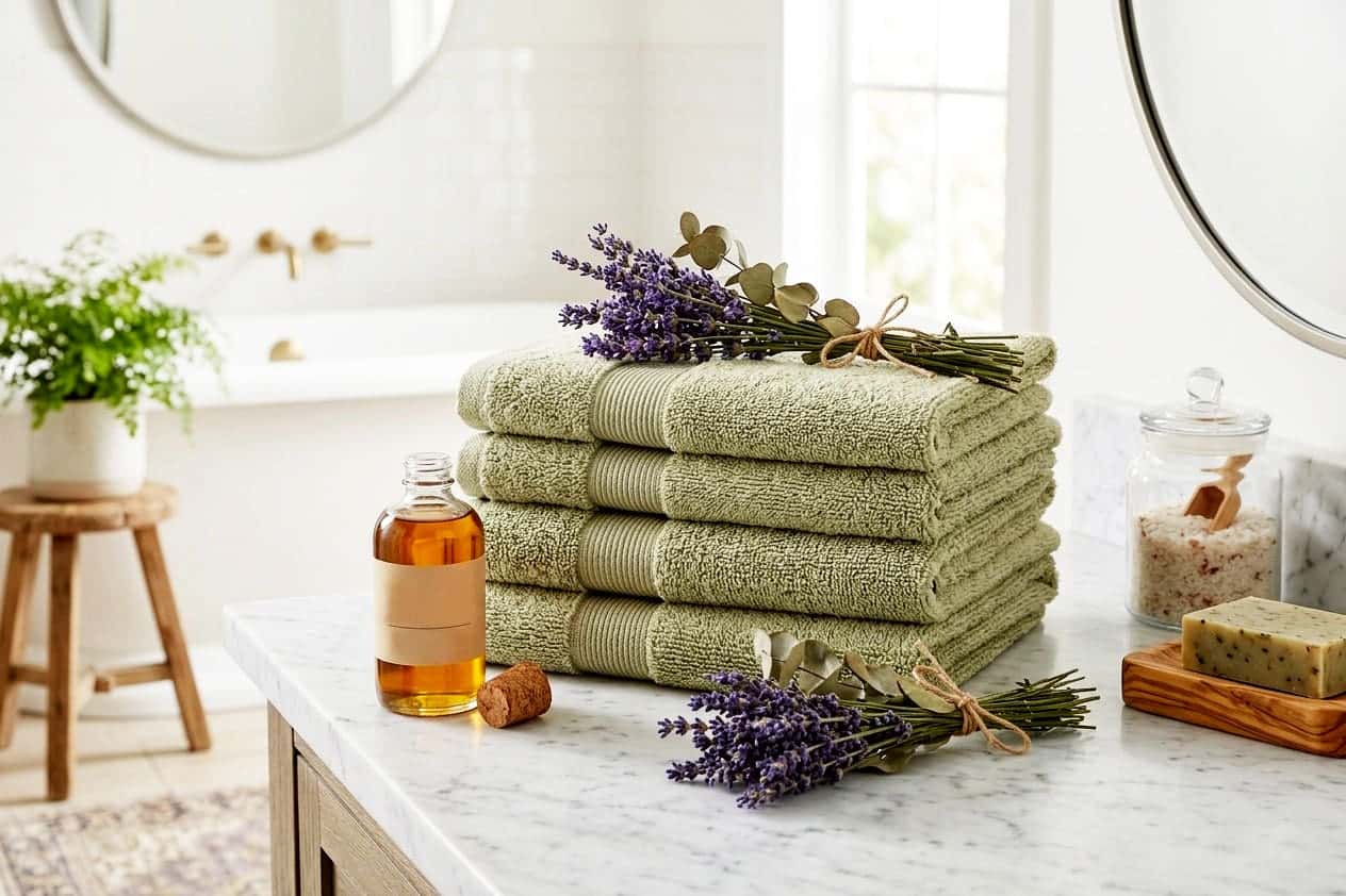 Royaloak Egyptian Cotton Face Towel Set of 4 - Sage