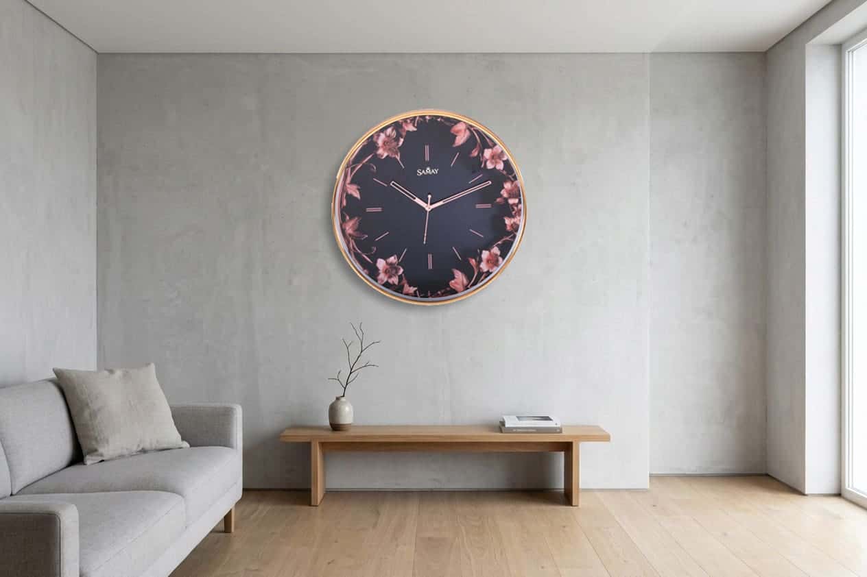Royaloak Garden Shadow Copper Wall  Clock