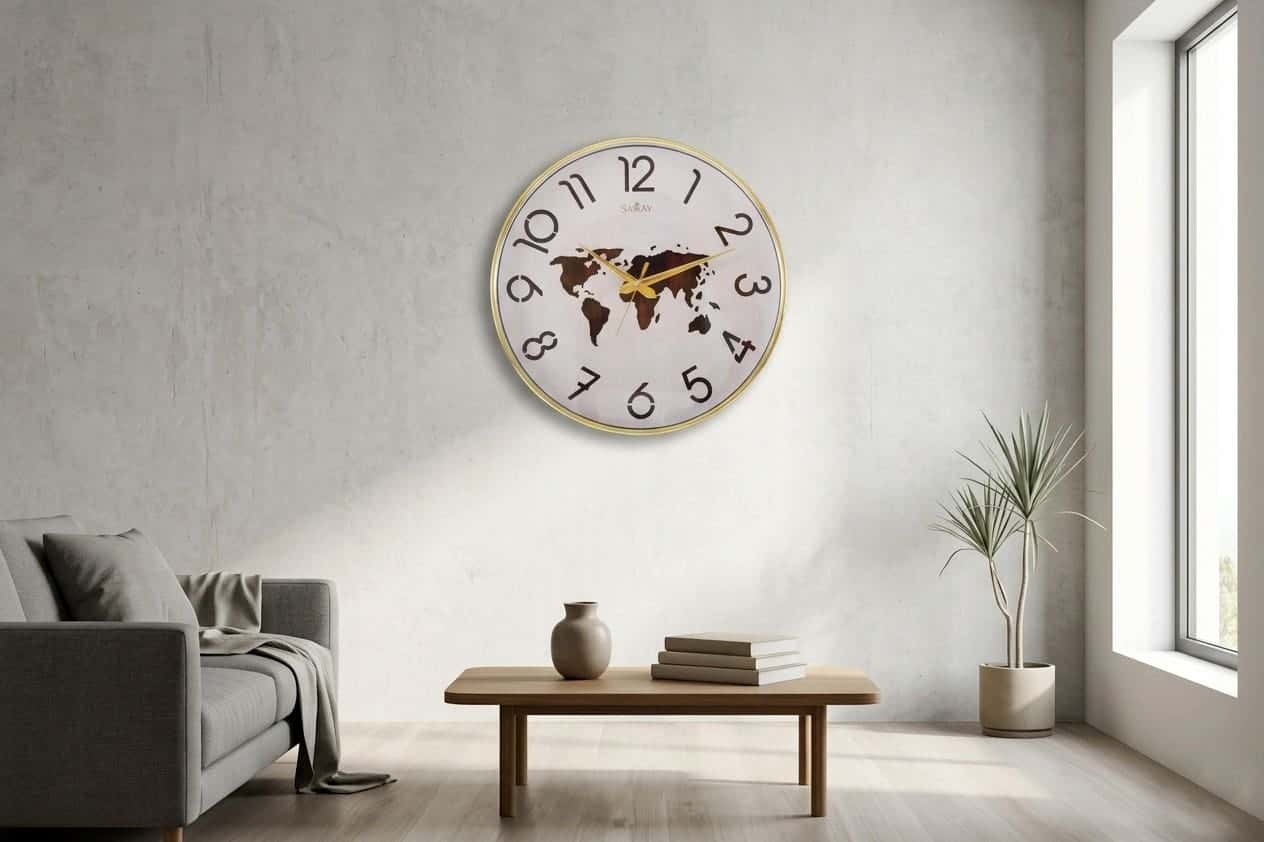 Royaloak Pangaea Echo Bronze Wall  Clock