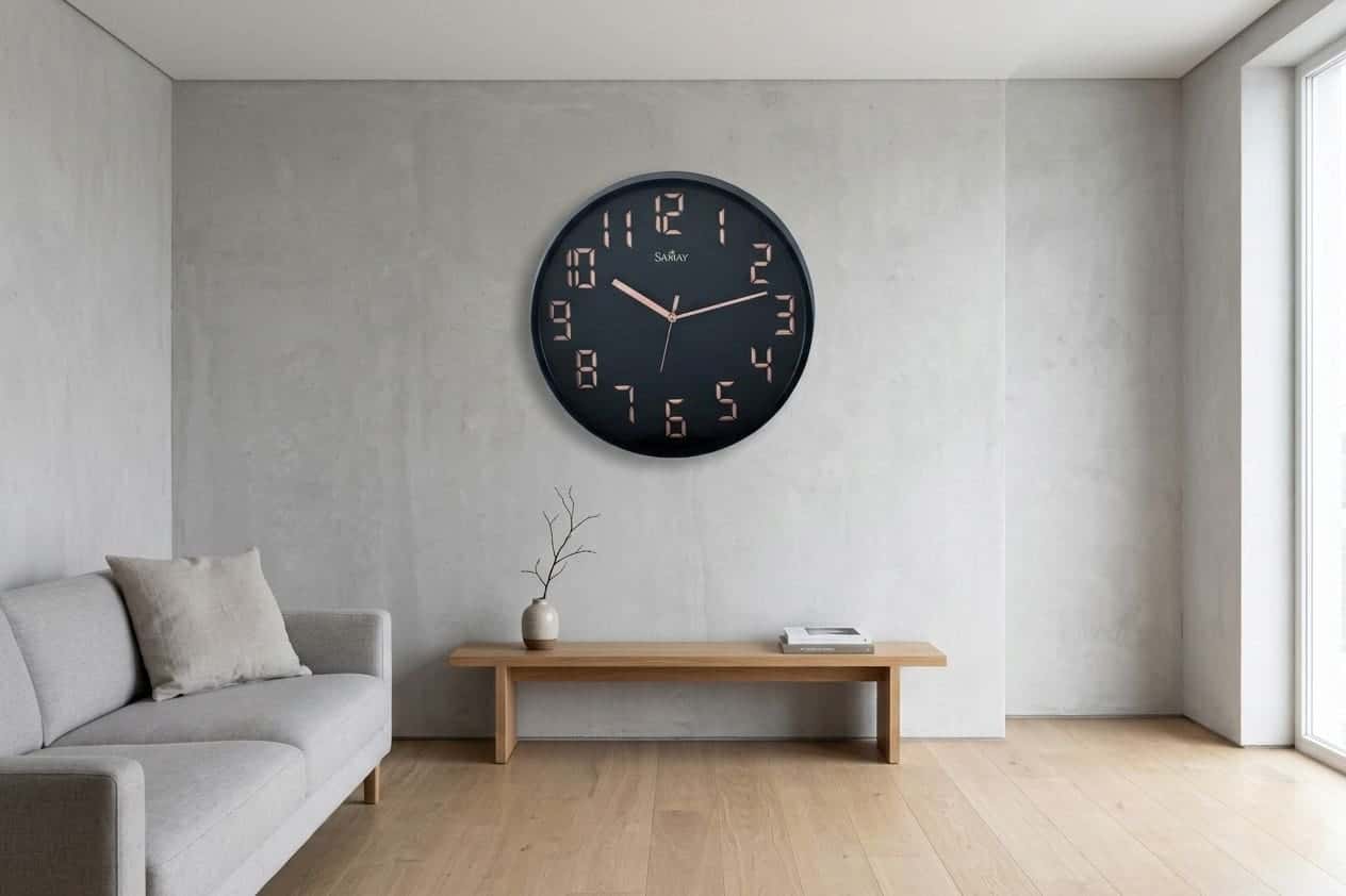 Royaloak Segmented Era Navy  Wall Clock