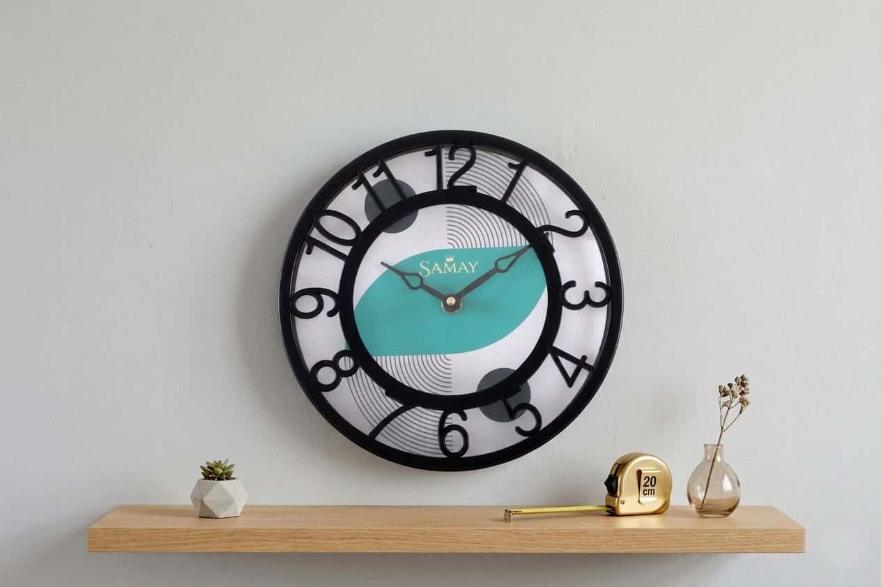 Royaloak Nordic Fusion Mint Wall Cum Table Clock