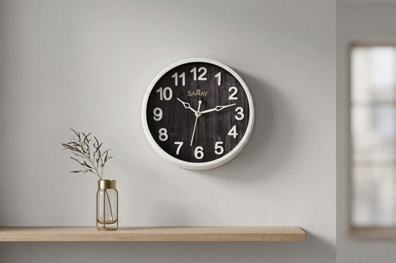 Royaloak Silver Birch  Horizon Wall Cum Table Clock