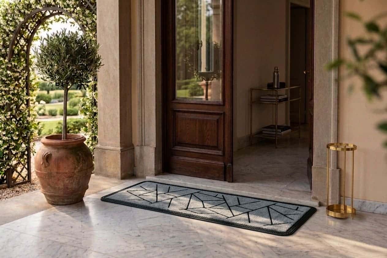 Royaloak Zen Long  Doormat 40x120 cm  Geomteric  Print - Grey