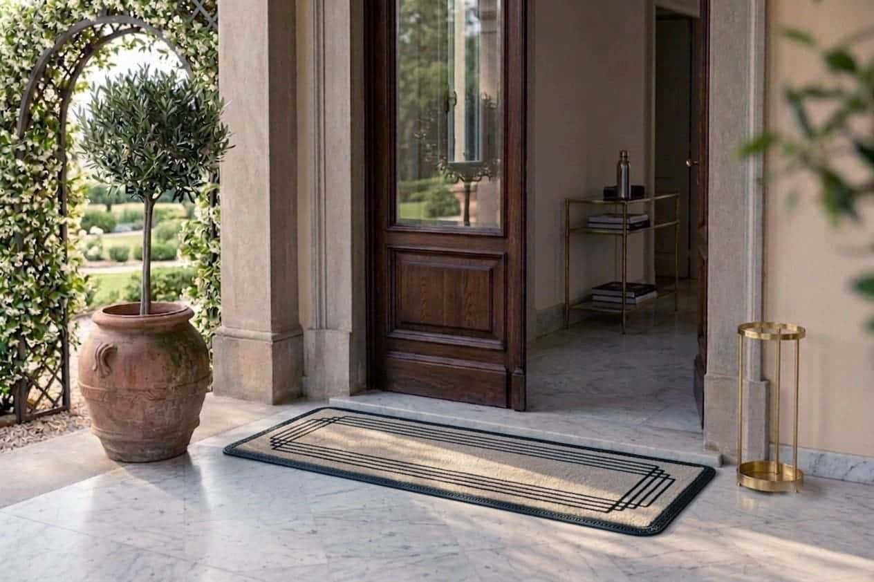 Royaloak Zen Long  Doormat 40x120 cm  Geomteric  Print -Natural