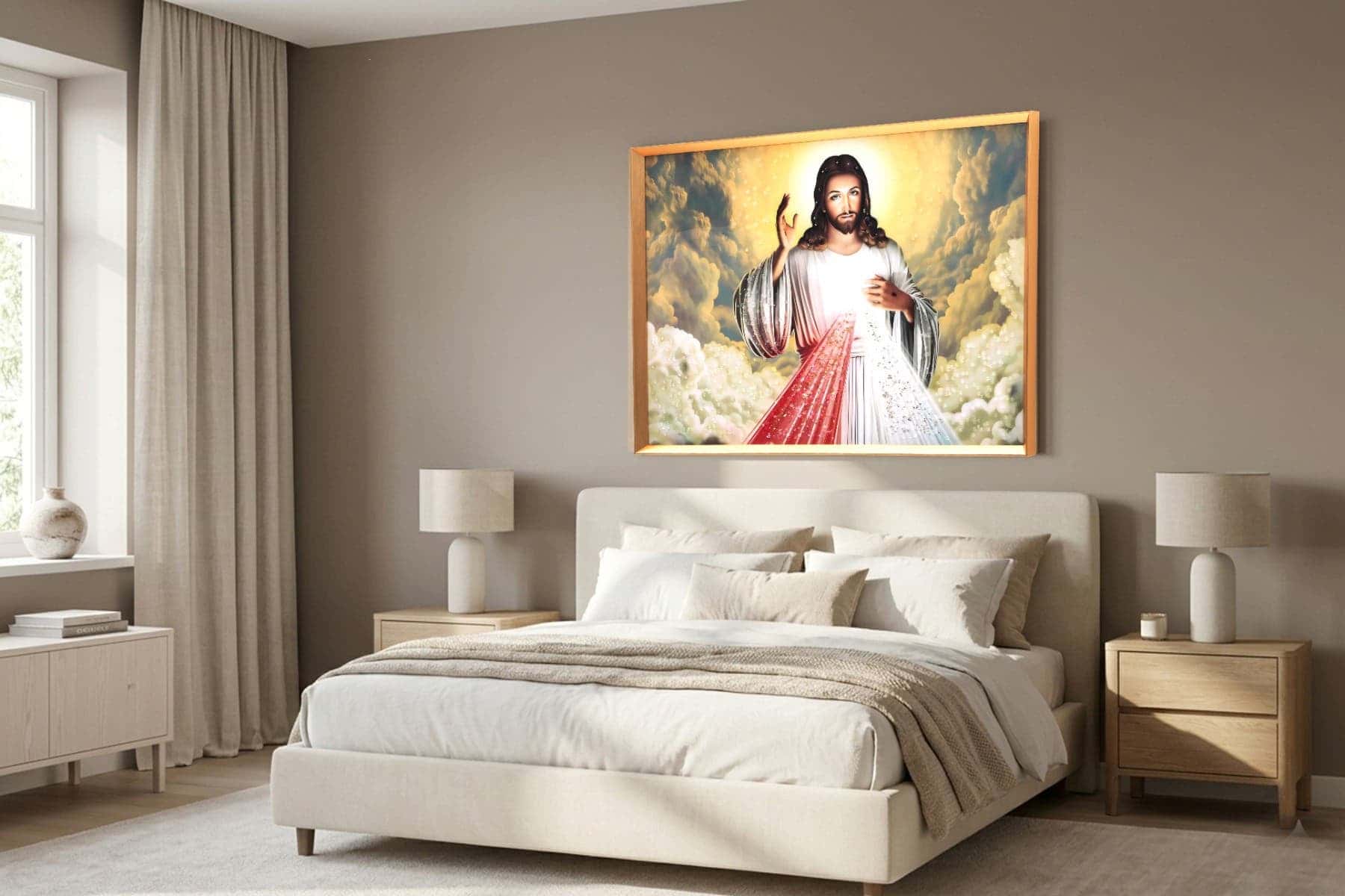 Royaloak Jesus Christ Crystal Wall Frame