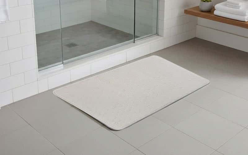 Royaloak Rubber Bath Mat - Beige, 80X50 CM