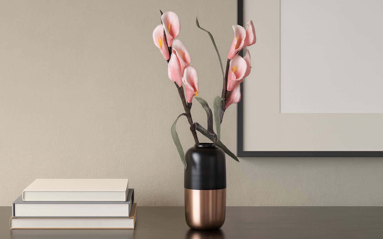 Royaloak Metal Two-Tone Flower Vase Large-2