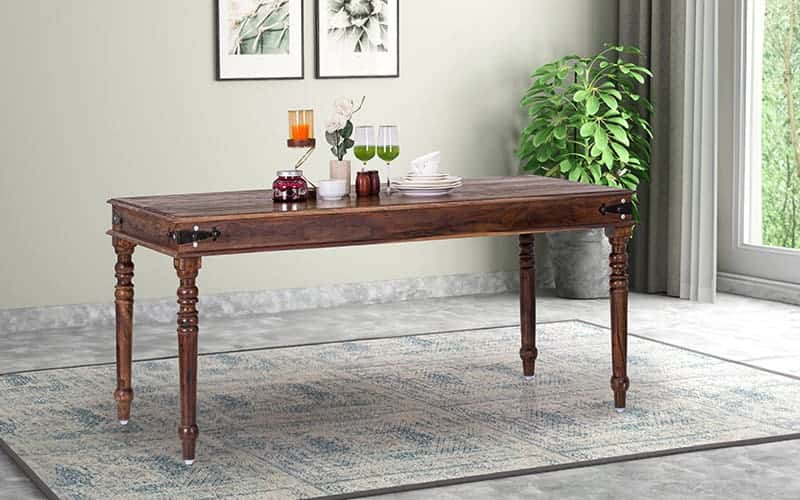 Royaloak Hilton Wooden Dining Table 6 Seater 