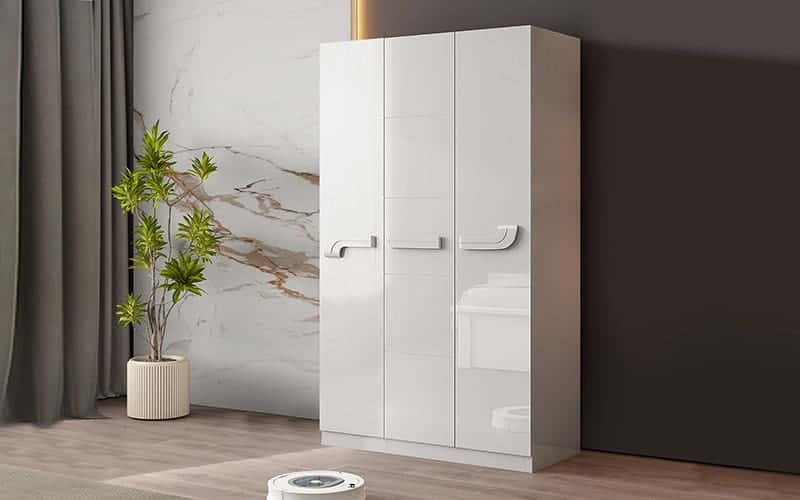 Royaloak Rome Italian High Glossy Wardrobe 3 Door