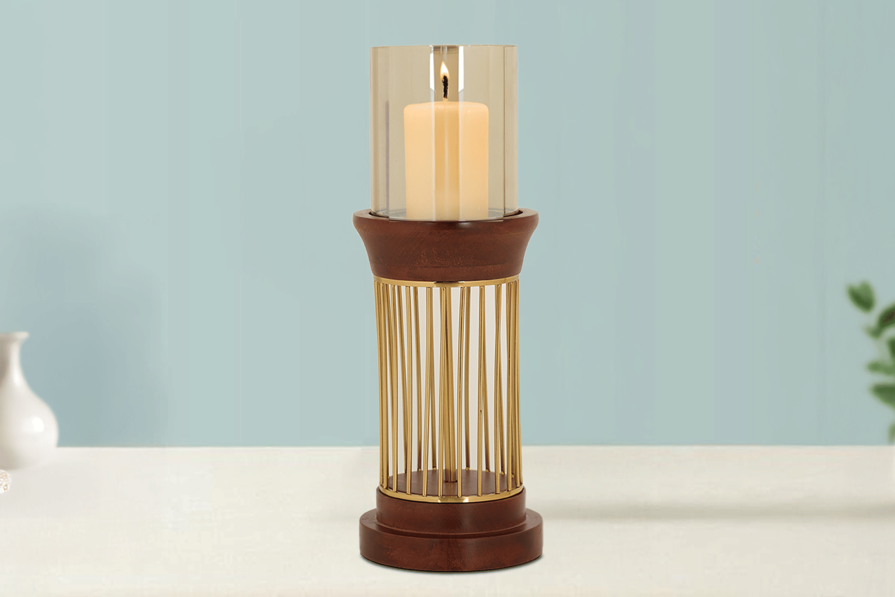 Royaloak Wire Cylinder Candle Holder - Large