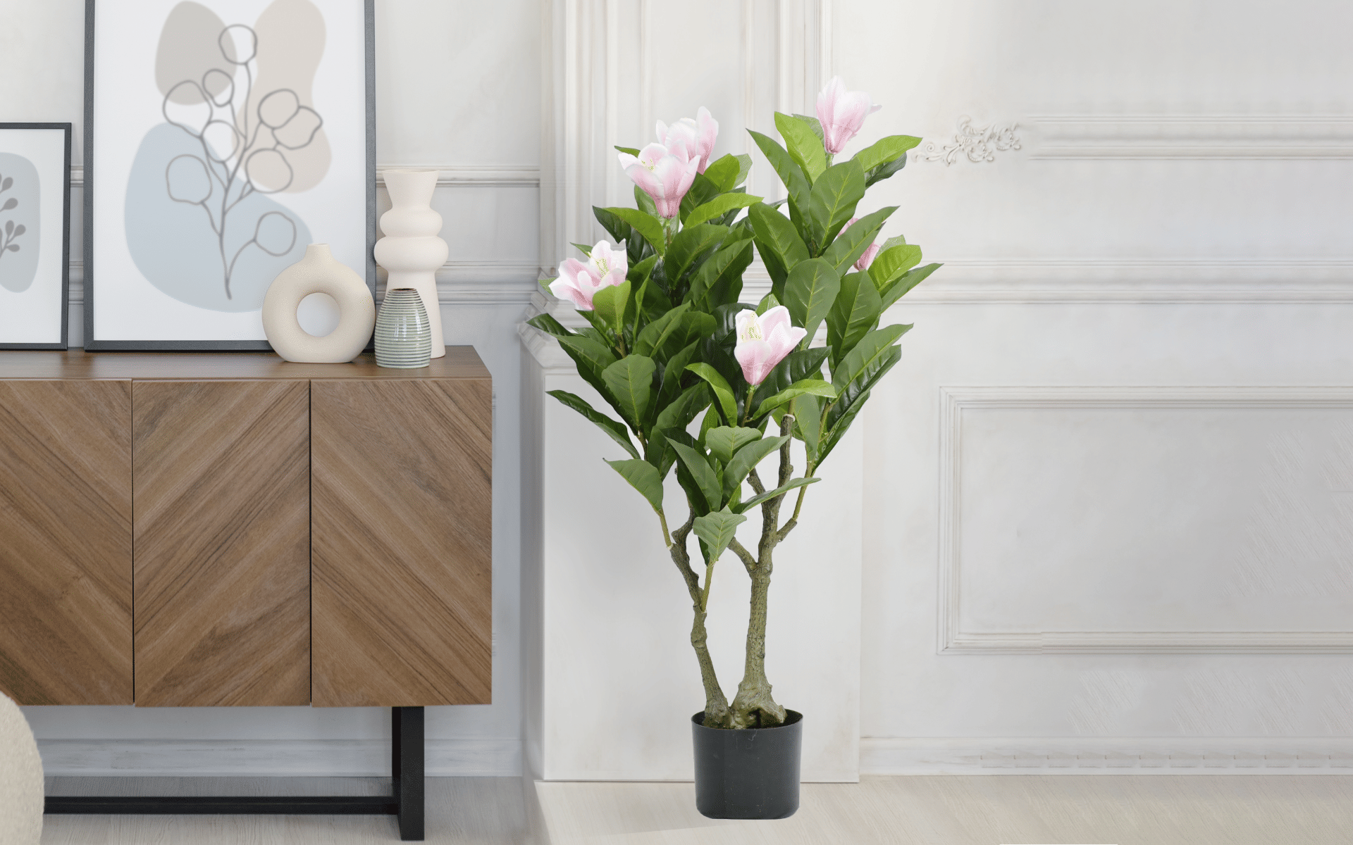 Buy Royaloak Magnolia Flower Tree - Pink - 51.18 Inches online