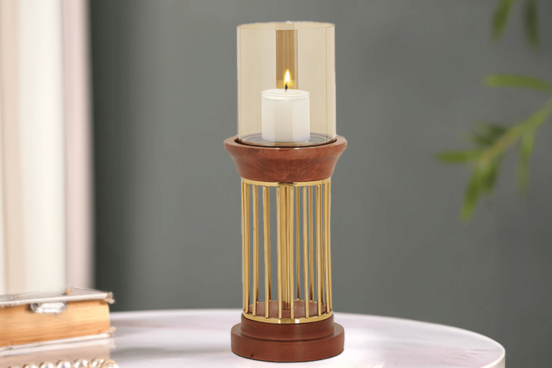 Royaloak Wire Cylinder Candle Holder - Small