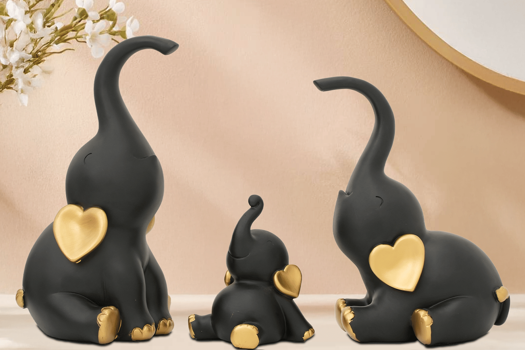 Royaloak Set Of 3 Baby Elephant 
