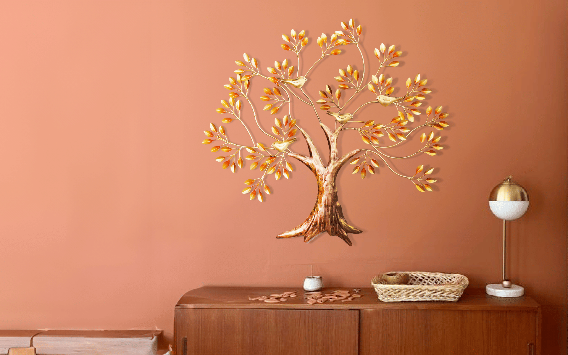 Buy Royaloak W-Dani Bird Tree Wall Décor online