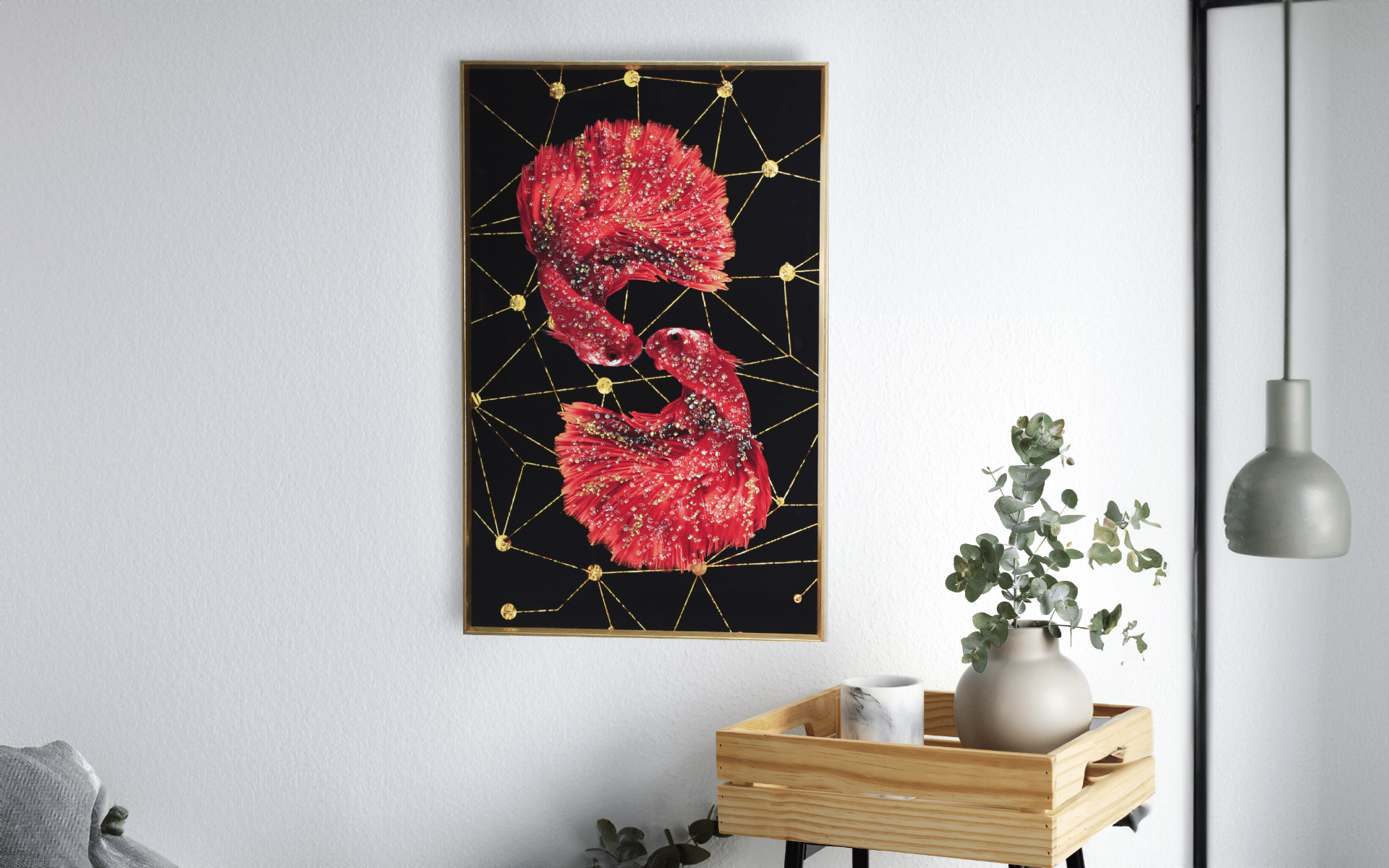 Buy Royaloak Scarlet Fish Wall Frame online