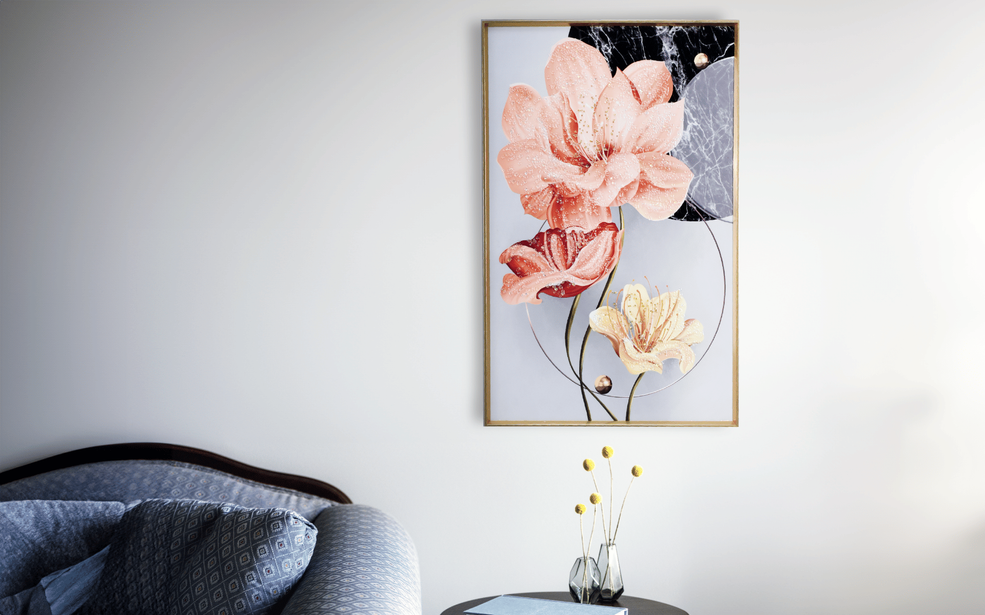 Royaloak Coral Floral Wall Frame
