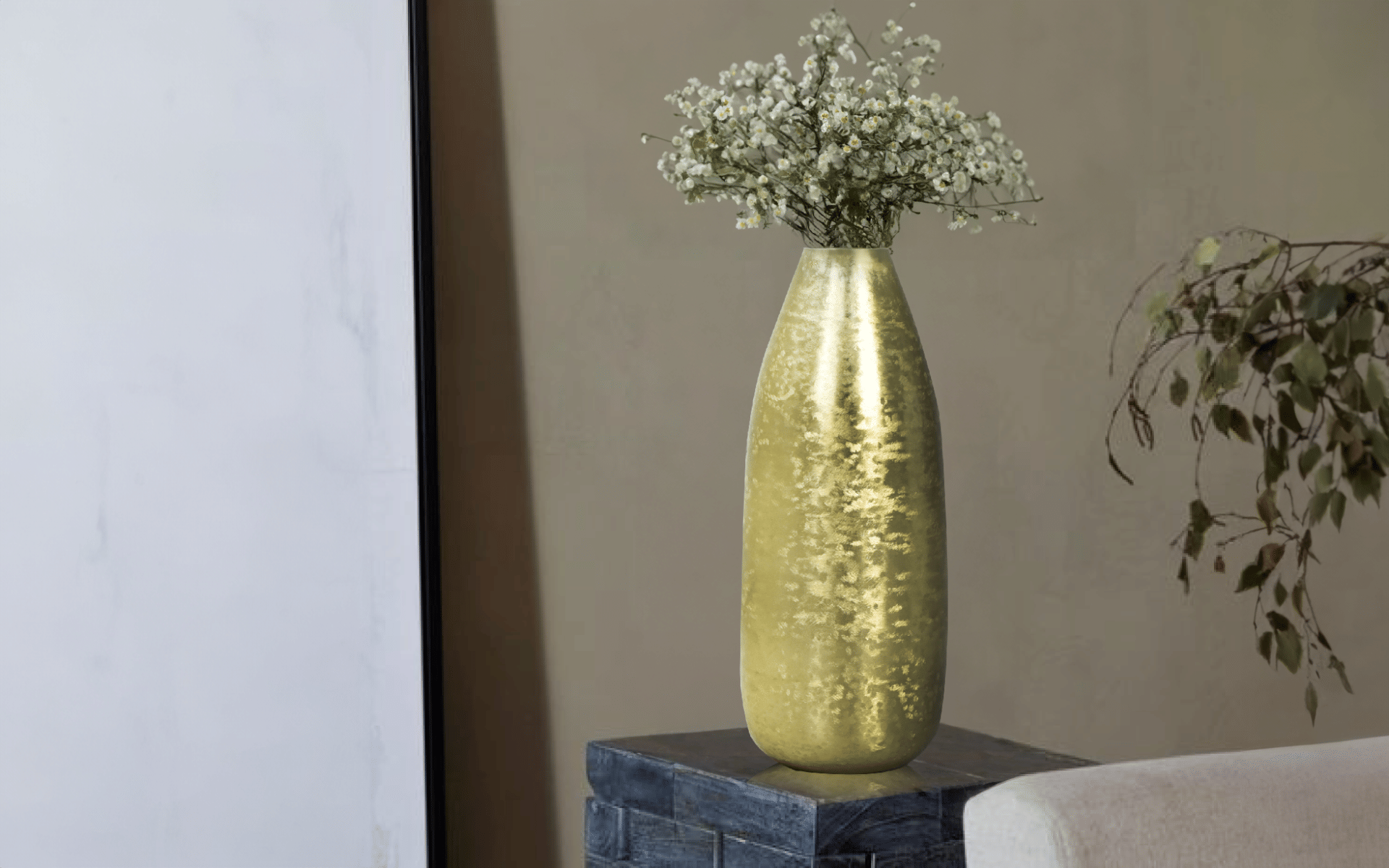 Buy Royaloak Metal Flower Vase Small - 15 Inches online
