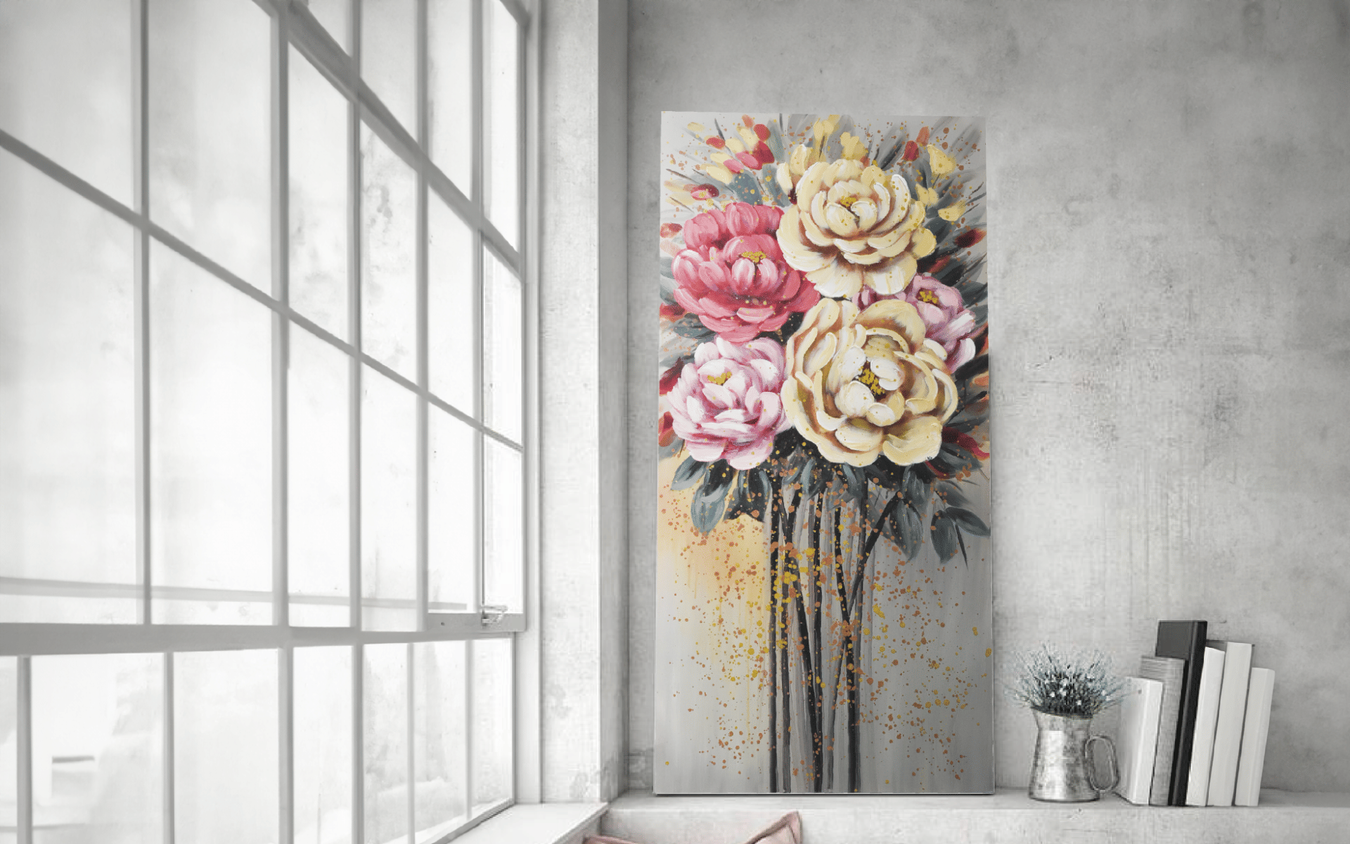 Royaloak Dazzling Peonies Wall Frame