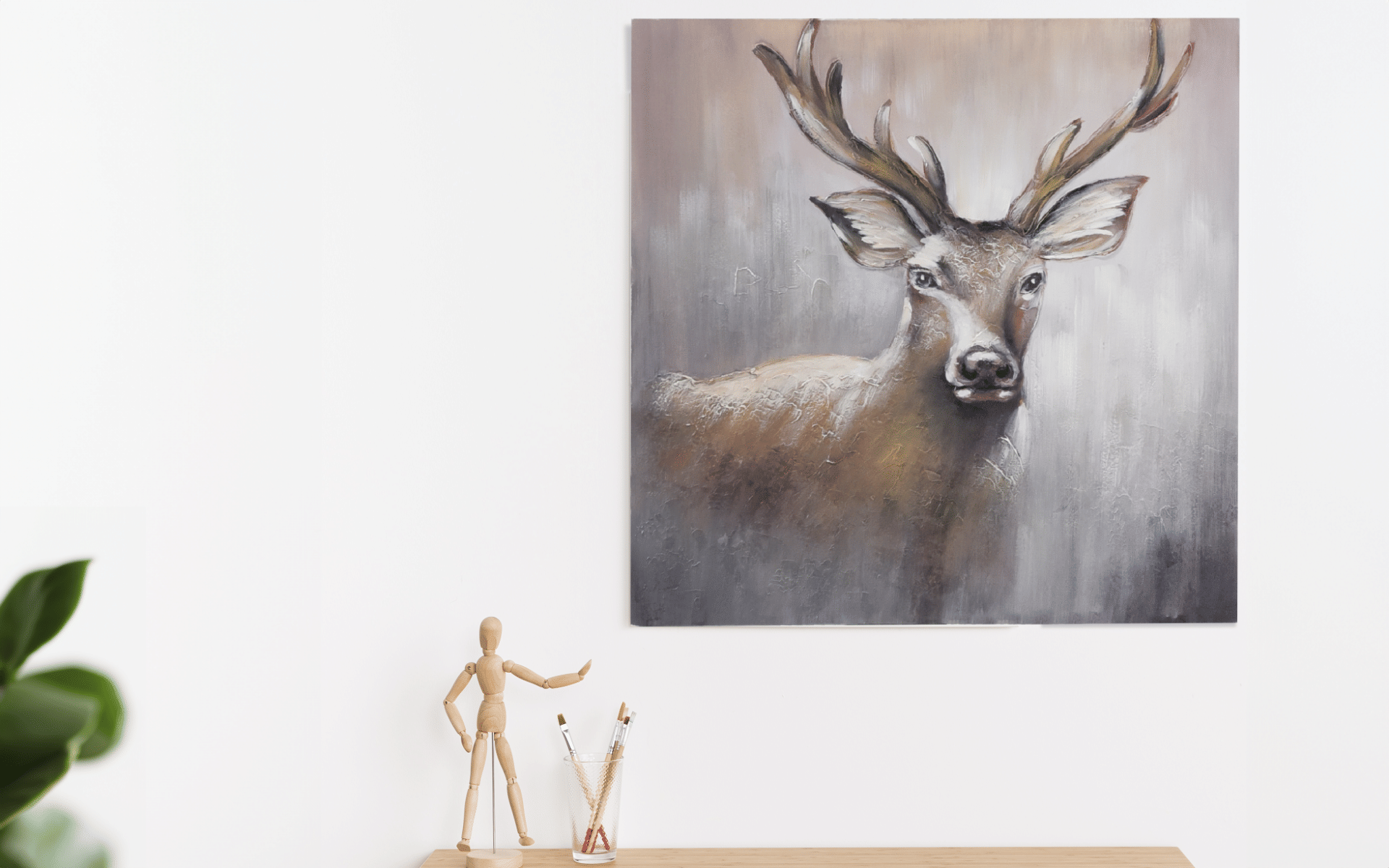 Royaloak Shining Light Deer Wall Frame