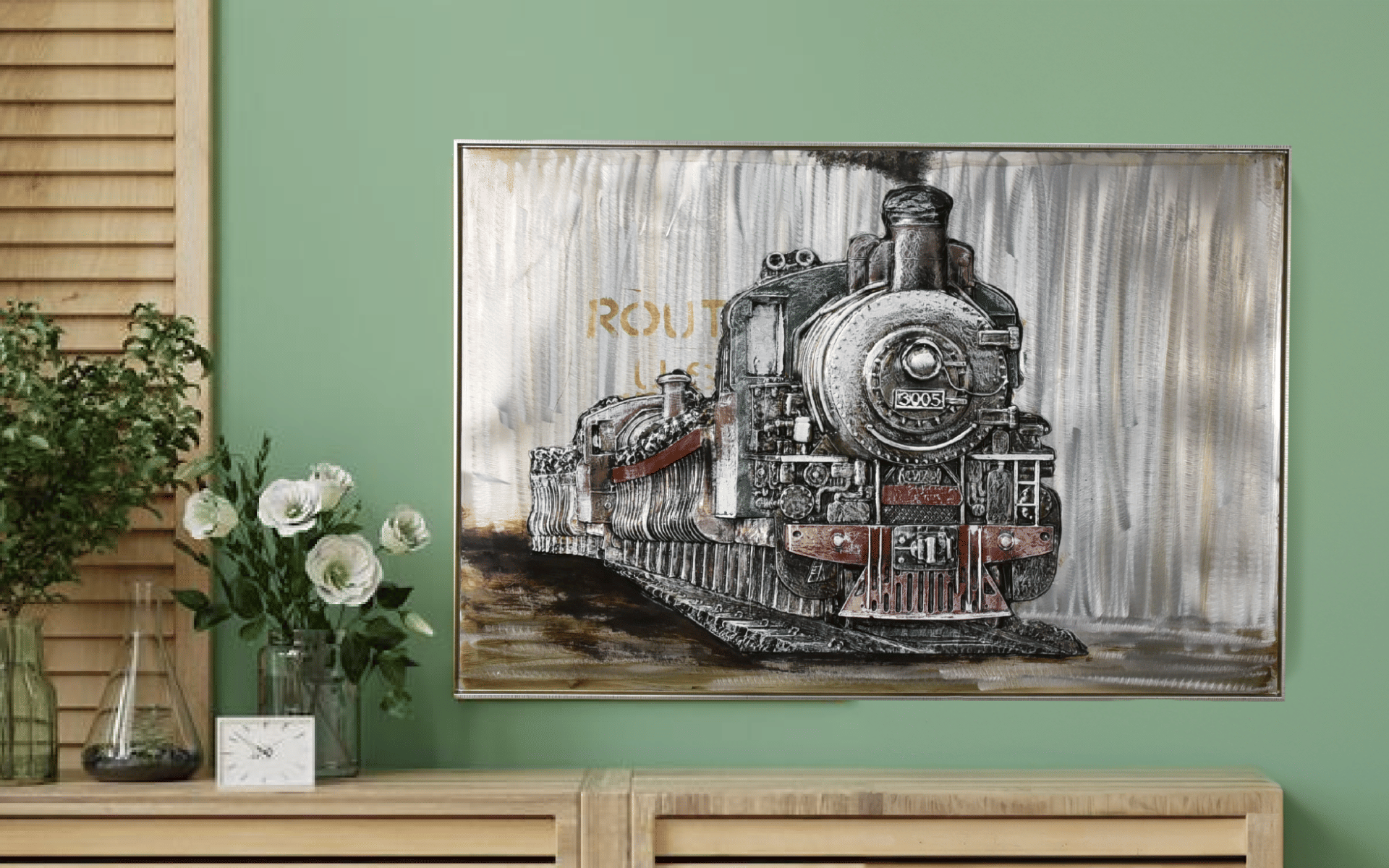 Royaloak Retro Train Wall Frame