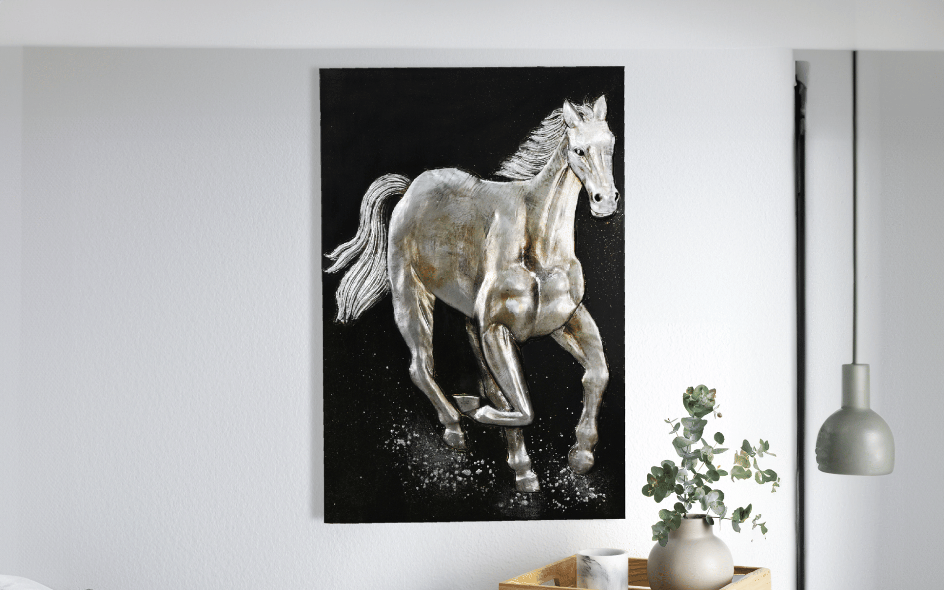 Royaloak Snow Horse Wall painting