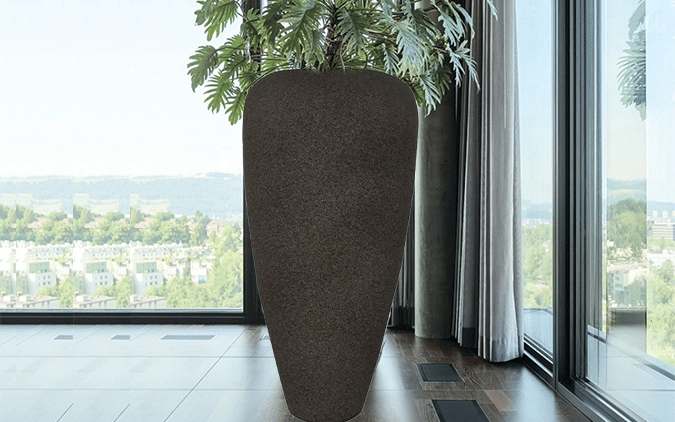 Buy Royaloak Large Planter Matt Finish - Black Matt Finish online