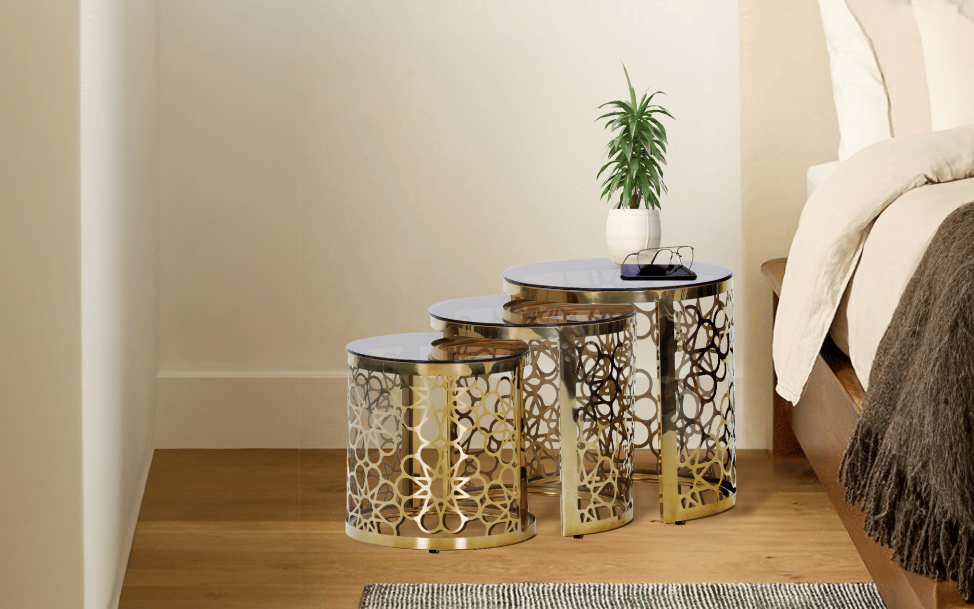 Royaloak Sofia Set of 3 Nesting Table
