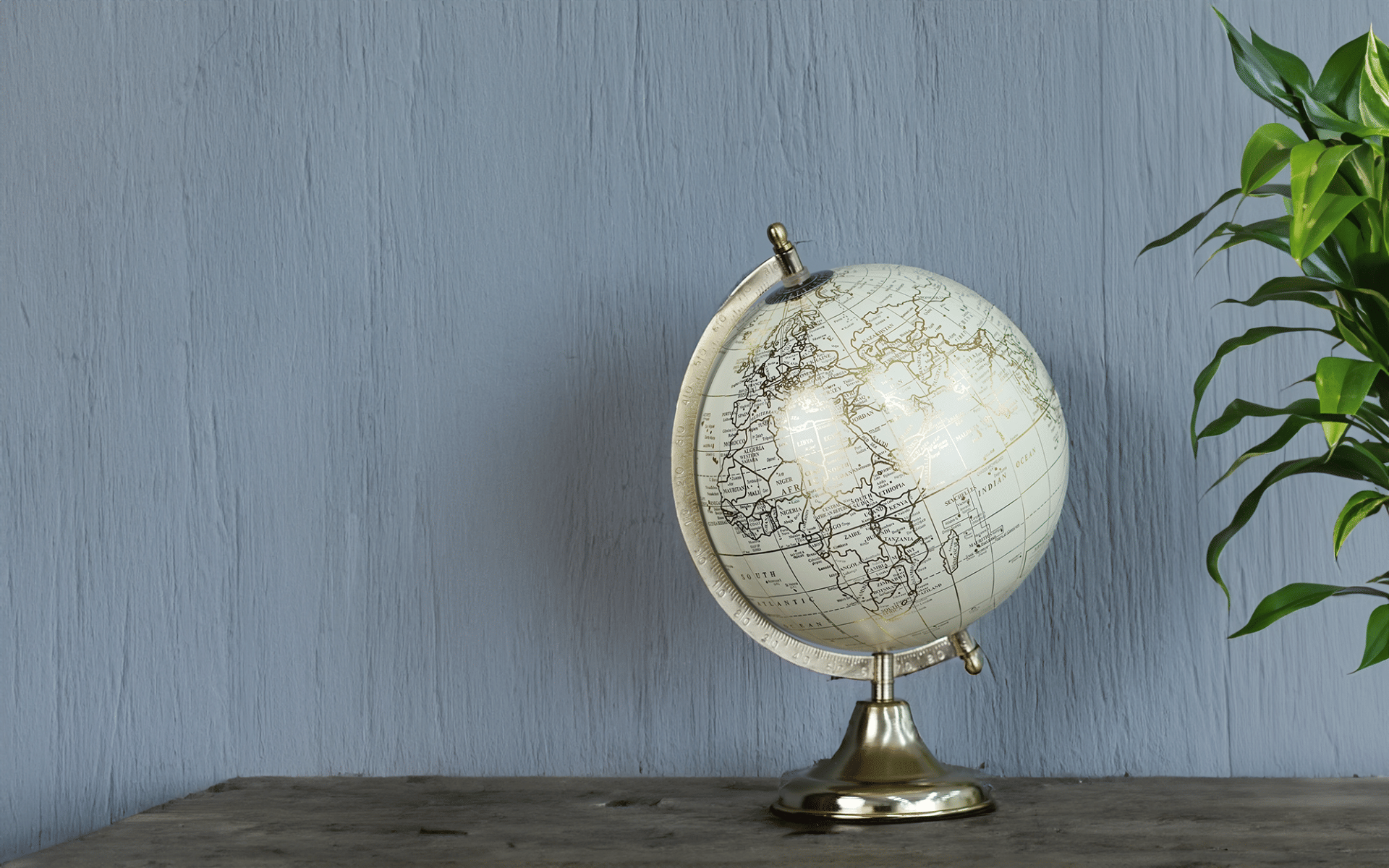 Buy Royaloak Decorative World Globe 8 Inches - Gold & Yellow online