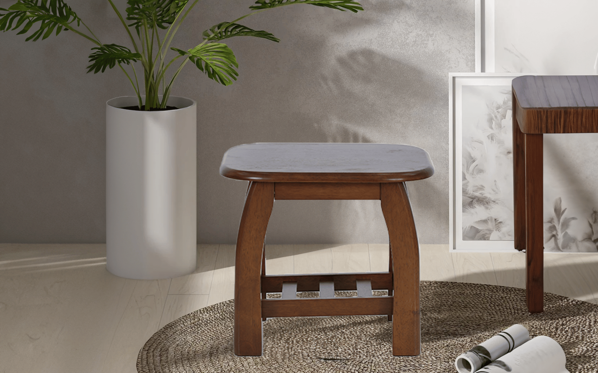 Royaloak Serian Wooden Side Table