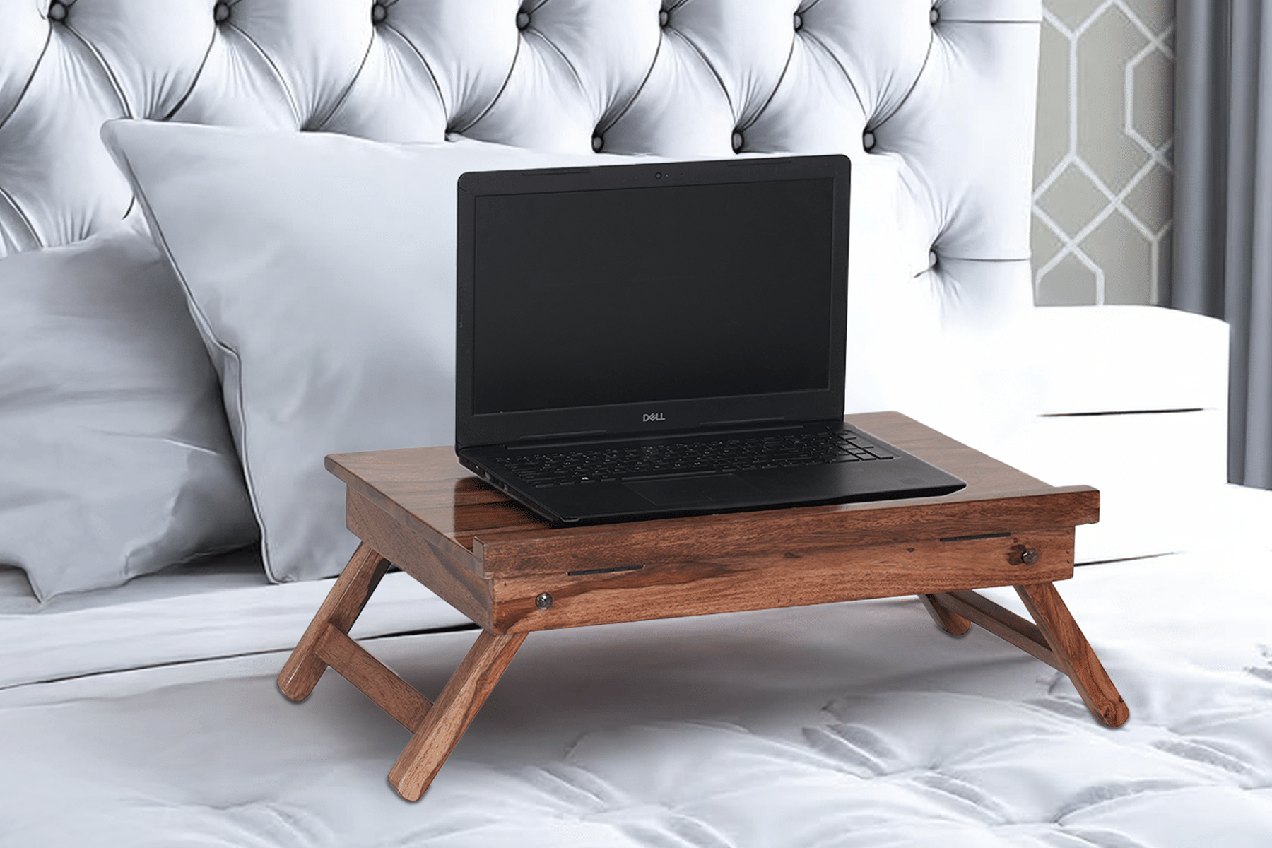 Royaloak Neon Laptop Stand - Sheesham Wood