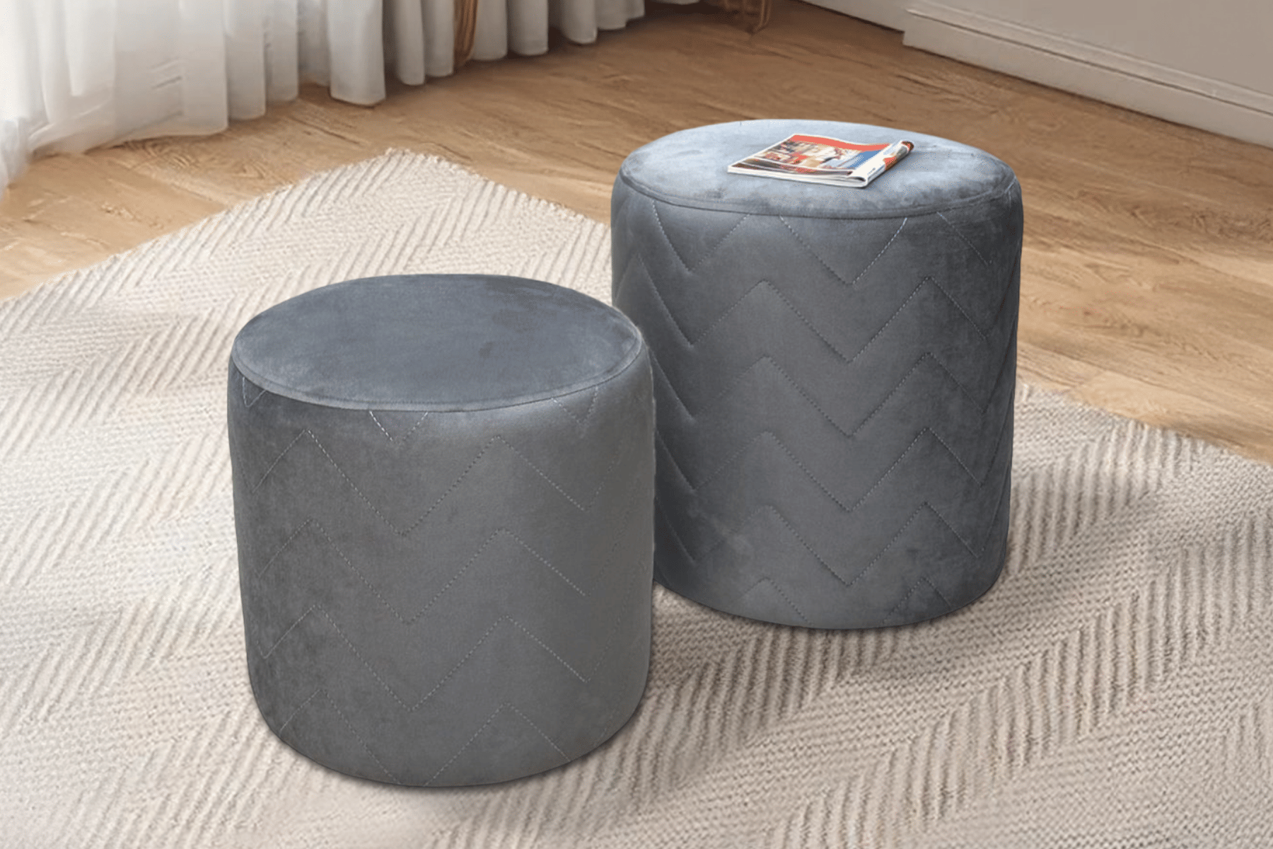 Royaloak Novo Ottoman - Set of 2