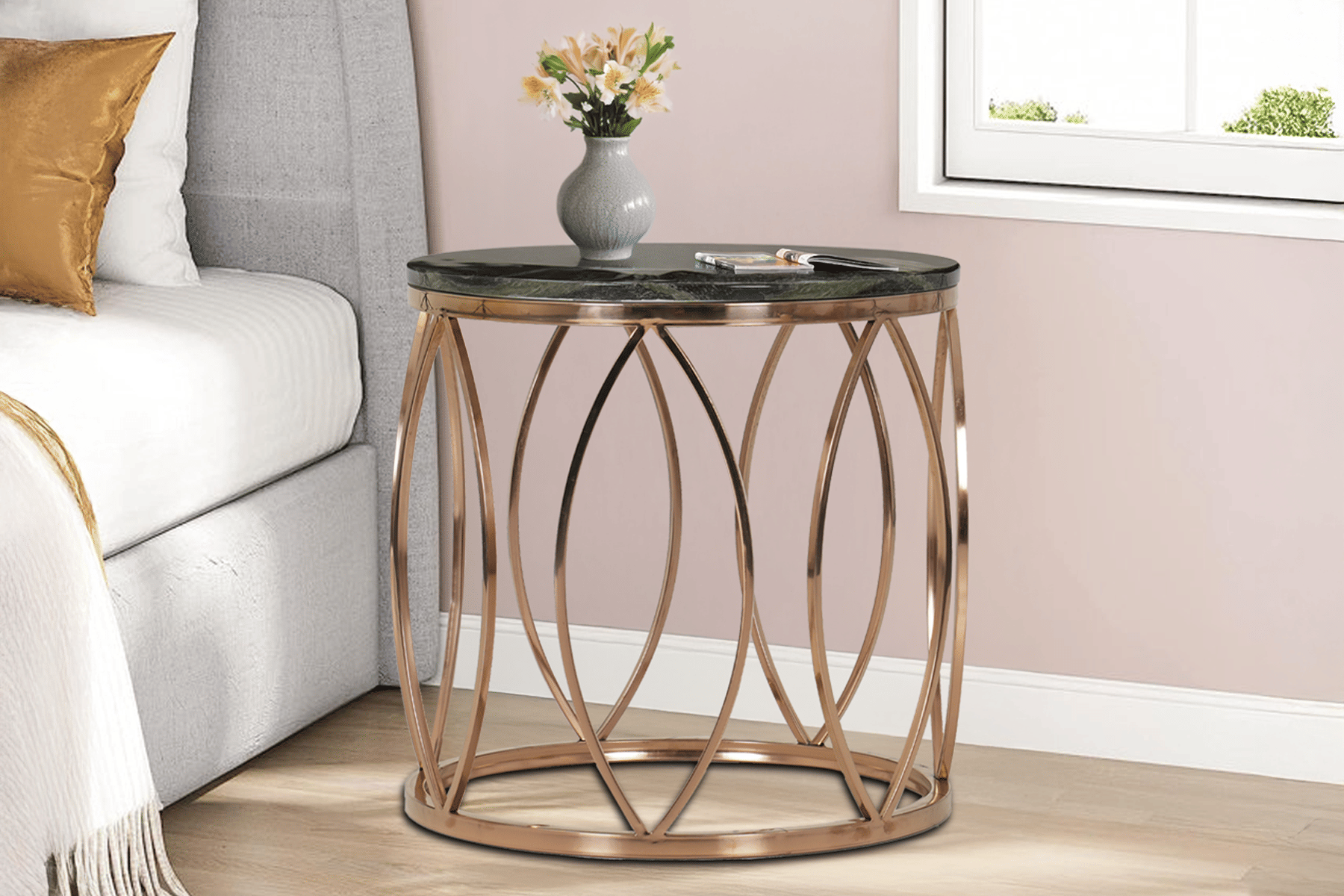 Royaloak Carlo Marble Side Table