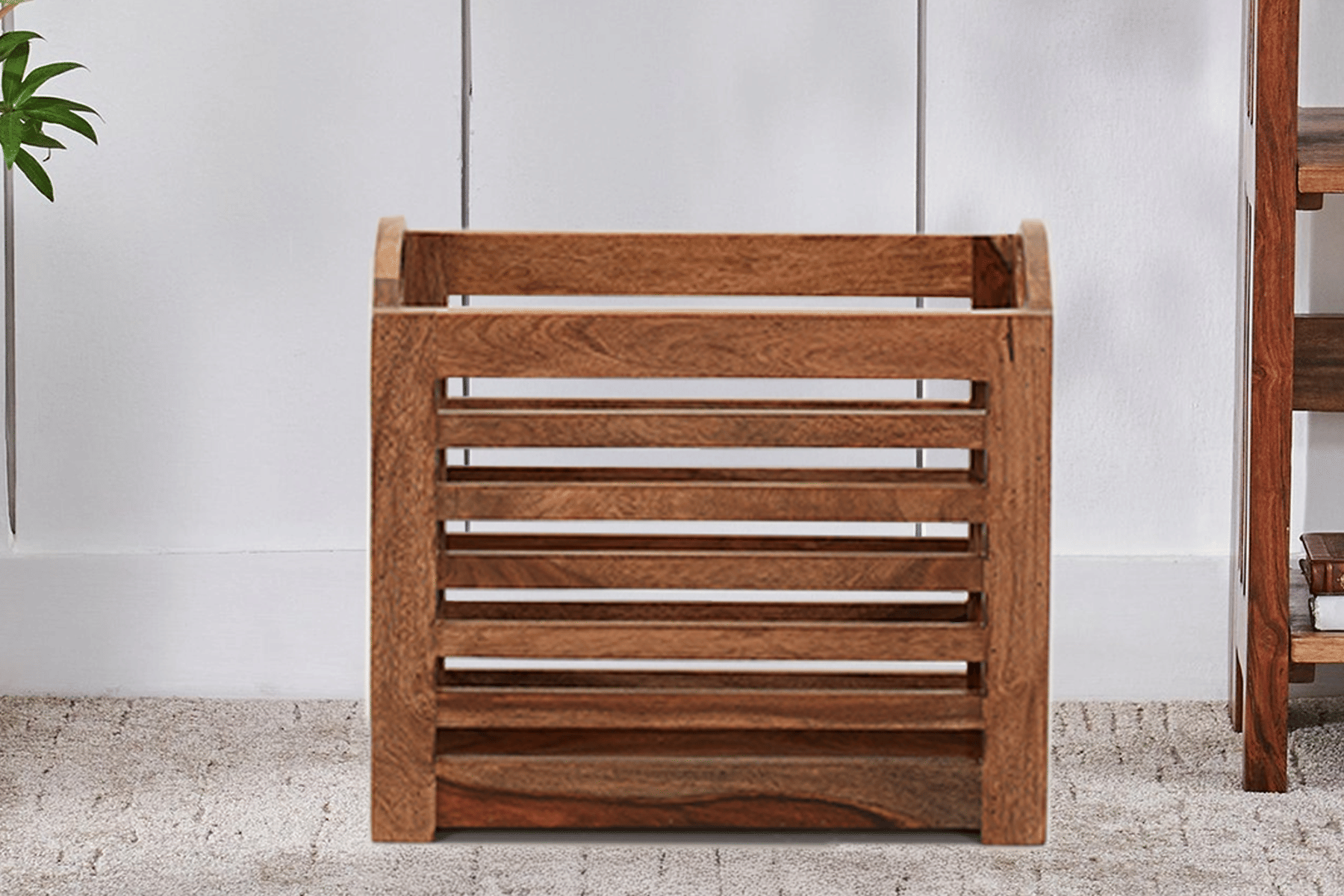 Royaloak Elvin Magazine Rack - Sheesham Wood