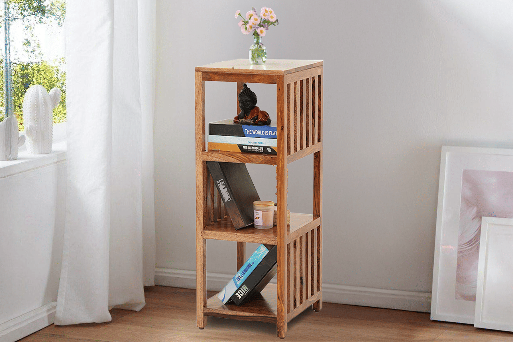 Royaloak Jordon Bookshelf - Sheesham Wood