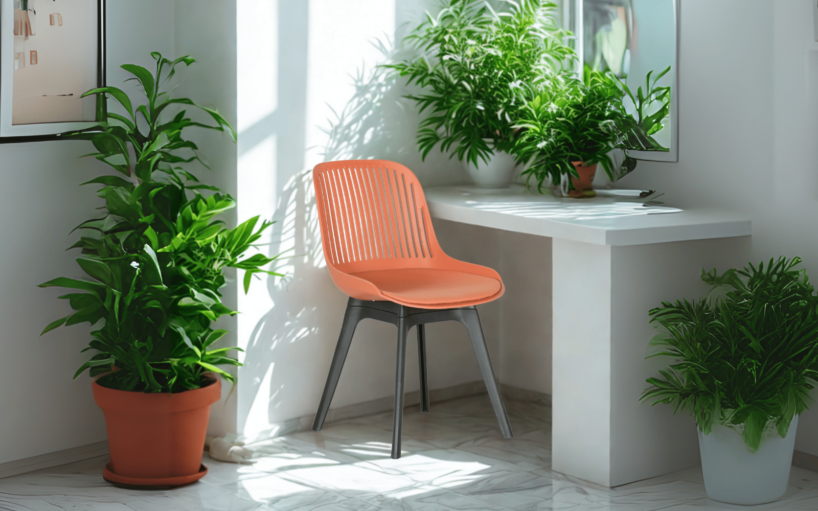 Royaloak Aero Fibre Cafe Chair - Red
